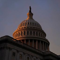 The exterior of the U.S. Capitol is seen at sunset in Washington, D.C., U.S., January 4, 2023.