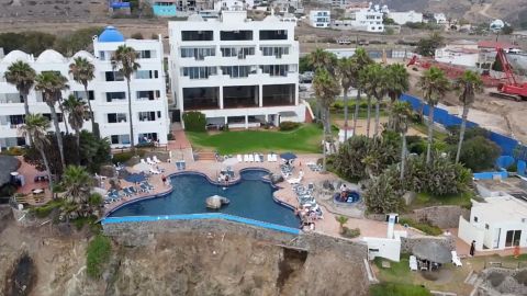 Las Rocas Resort & Spa Rosarito is seen in this aerial image.