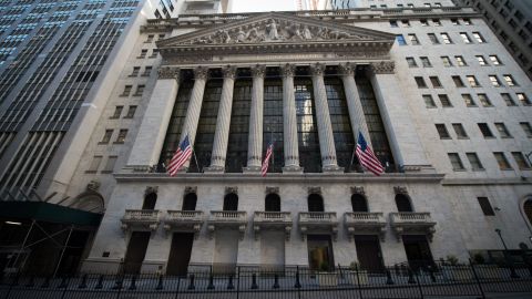 The New York Stock Exchange is seen in New York on February 16, 2017. 