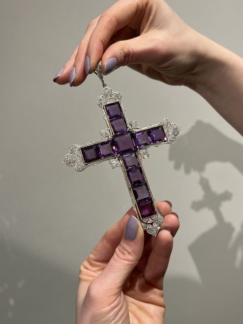 Amethyst cross hot sale