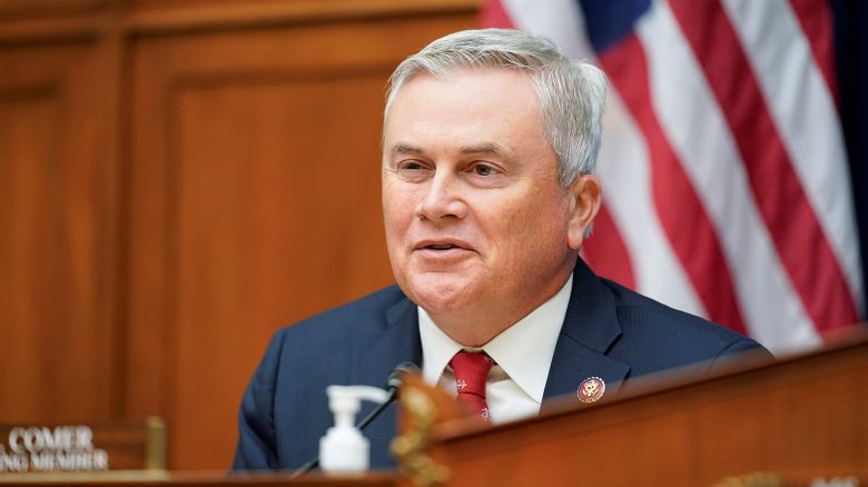 U.S. Representative James Comer Jr., R-Ky., speaks during a House Committee on Oversight and Reform hearing on gun violence on Capitol Hill in Washington, U.S. June 8, 2022. 