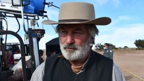 Alec Baldwin on the set of the film 