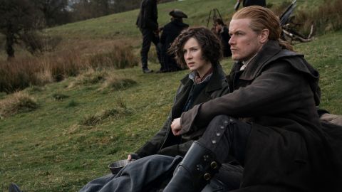Caitriona Balfe and Sam Heughan in 'Outlander.'