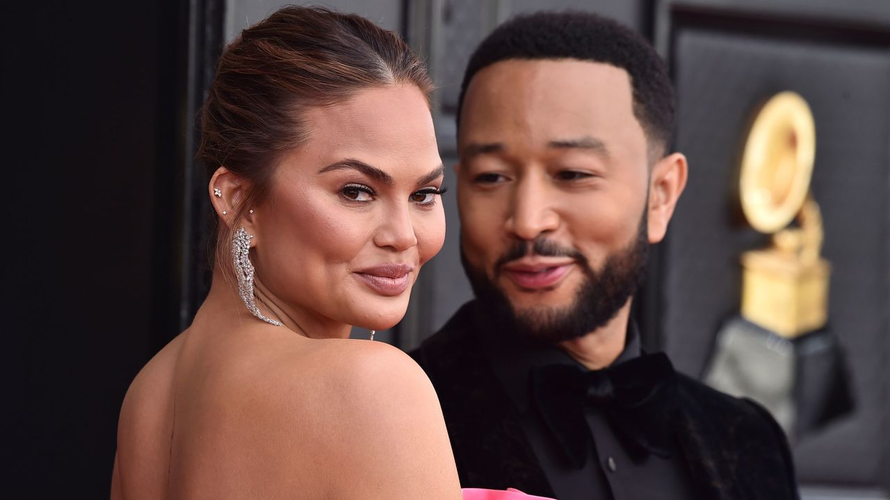 Chrissy Teigen and John Legend, seen here in April 2022, have announced the birth of their third child. 