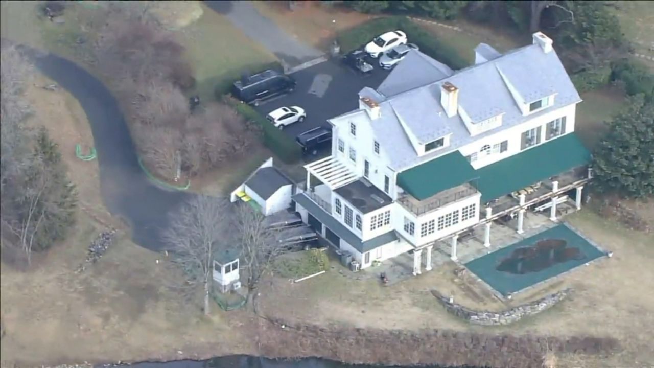 This video still shows Biden's home in Wilmington on January 12.