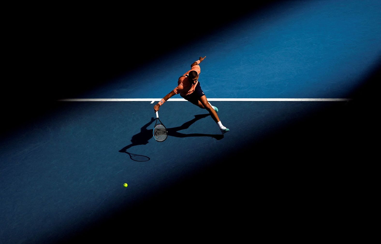 Australia's Alexei Popyrin competes against Taylor Fritz of the United States during the Australian Open in Melbourne on Thursday, January 19.