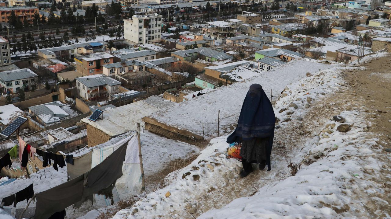 Freezing temperatures swept Afghanistan's Badakhshan province on January 18, 2023. 
