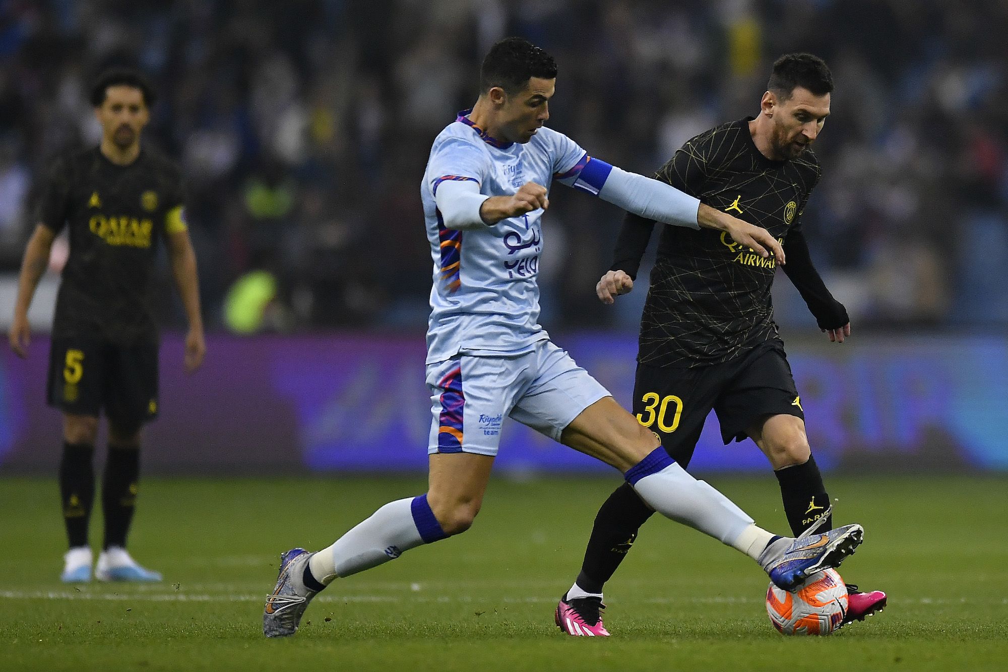 Lionel Messi and Cristiano Ronaldo both score in thrilling exhibition match in Saudi Arabia | CNN