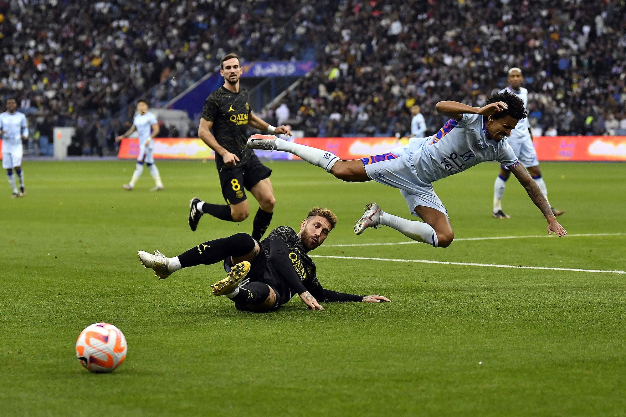 the beautiful game — Cristiano Ronaldo during the match vs