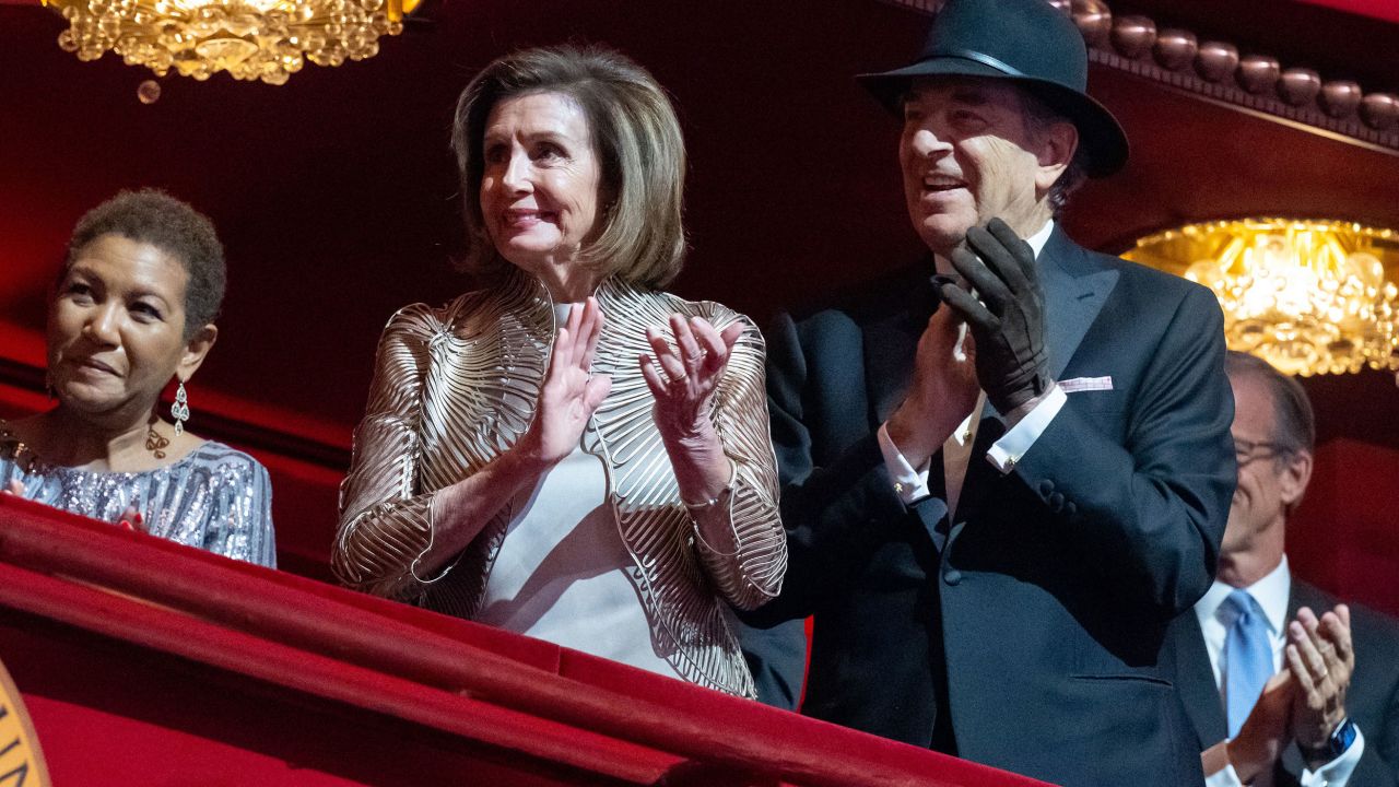 Rep. Nancy Pelosi and husband Paul Pelosi attend the 45th Kennedy Center Honors at the John F. Kennedy Center for the Performing Arts in Washington, DC, on December 4, 2022.