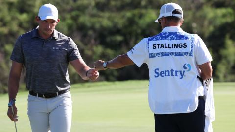 Stallings in action at the Sentry Tournament of Champions at Kapalua Golf Club, Hawaii on January 5th.