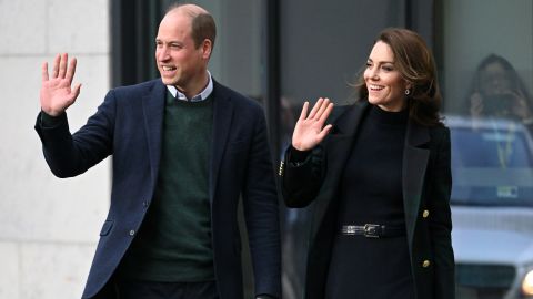 Prince William and Catherine, Princess of Wales in Liverpool, England on January 13