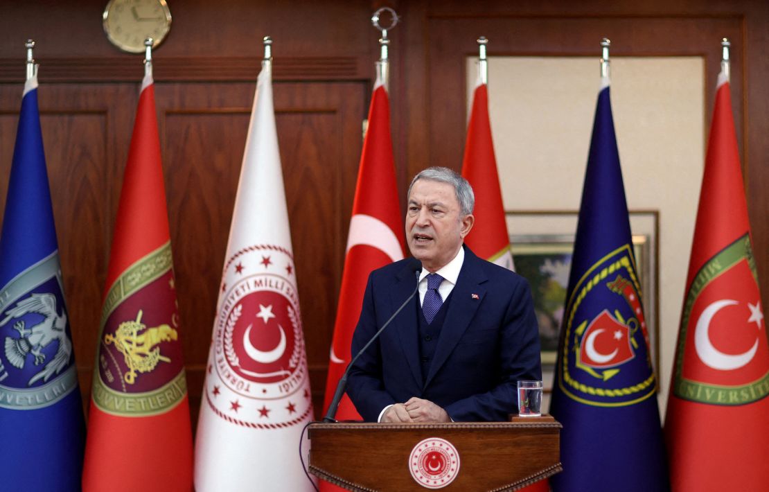Hulusi Akar announced that a planned visit by his Swedish counterpart had been canceled.