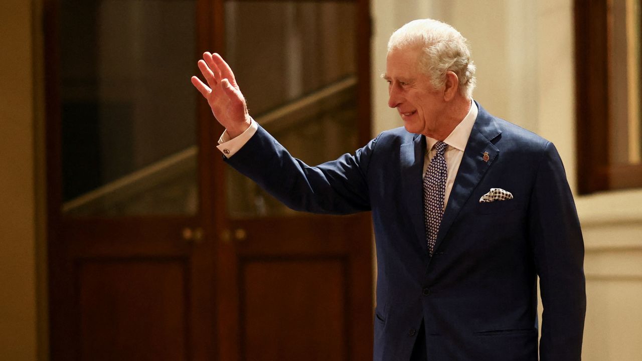 King Charles III at Buckingham Palace on November 23, 2022 