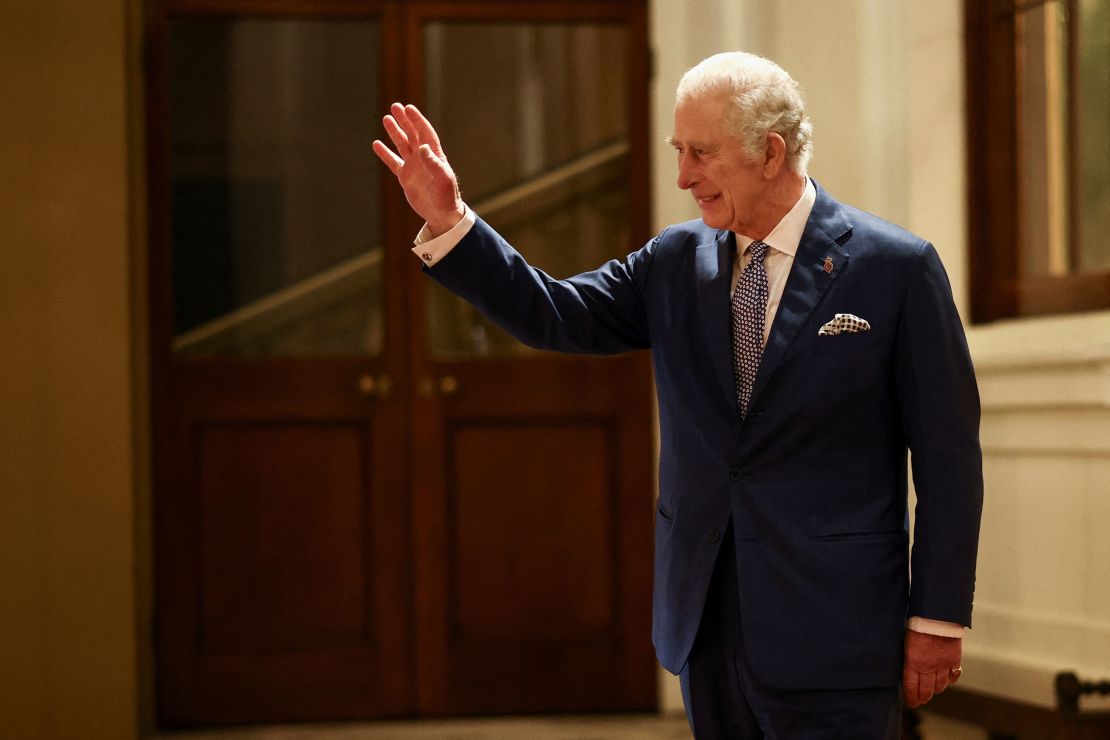 King Charles III at Buckingham Palace on November 23, 2022 