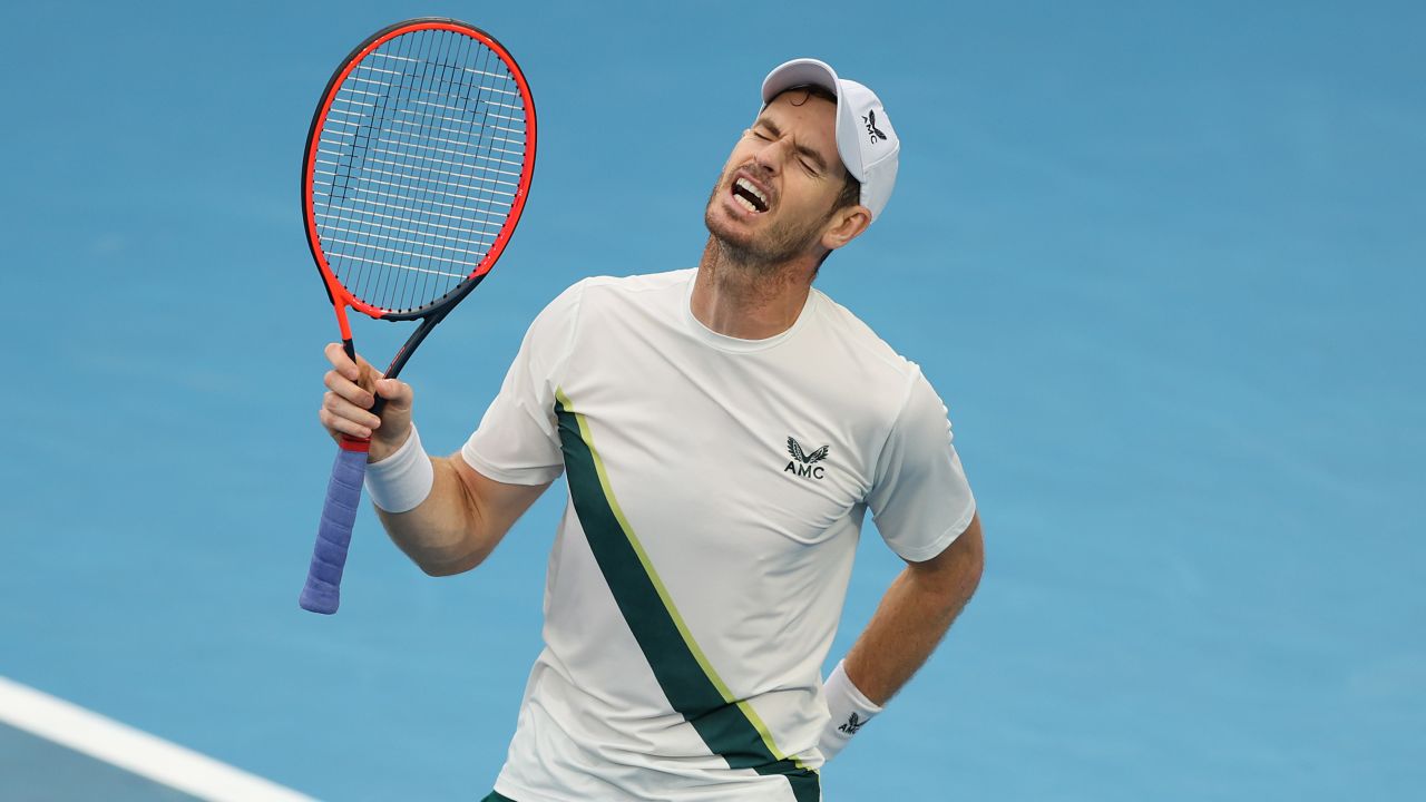 Murray struggled physically for much of the match. 