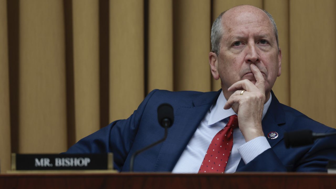 Rep. Dan Bishop (R-North Carolina) listens during a House Judiciary Committee on June 2, 2022.
