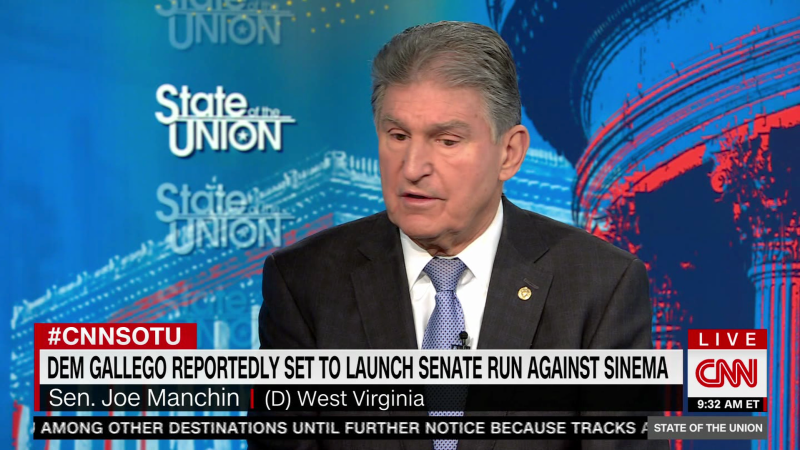 Manchin suggests he would back Sinema for re-election | CNN Politics