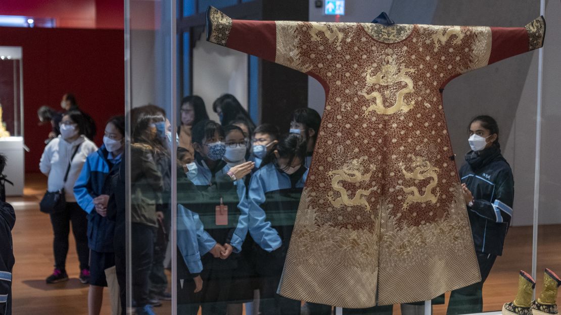 This regal dragon robe was one of the Qianlong Emperor's finest festive garments.