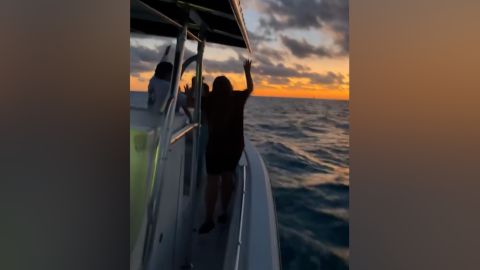 This screenshot from a Facebook video shows the moment Dylan Gartenmayer's family spotted him.