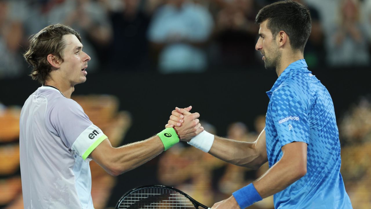 Alex de Minaur had no answer to Novak Djokovic's brilliance on Monday.