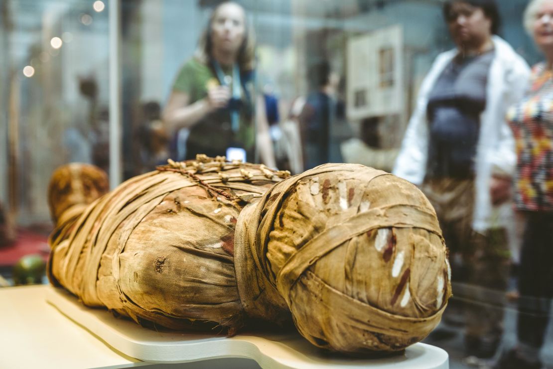 The British Museum wants to emphasize that mummified remains were once living people.