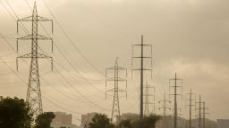 High voltage power lines in Karachi, Pakistan, on Wednesday, June 8, 2022. 