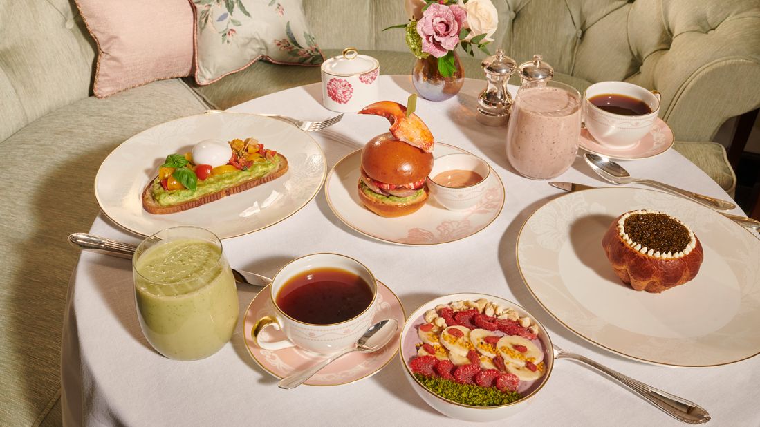 <strong>Tea is served: </strong>Afternoon tea service has returned to The Promenade, where sage green, pink and yellow evoke an English garden.