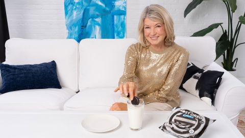 Martha Stewart with the most crunchy Oreo.