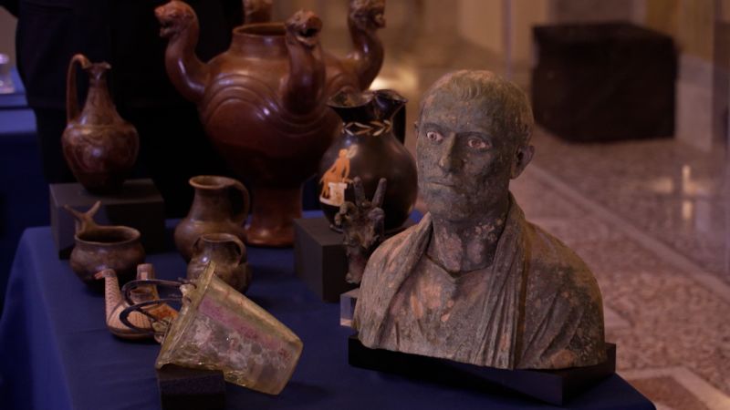 Seized Artifacts Worth 20 Million Are Shown Off On Return To Italy CNN   230123153935 Barbie Nadeau Italy Artifacts Return 2 