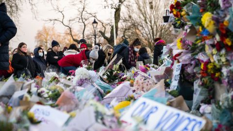 A vigil for Sarah Everard, who was murdered by Met Police officer Wayne Couzens in 2021. The vigil was broken up by the Met, citing breaches of coronavirus restrictions.