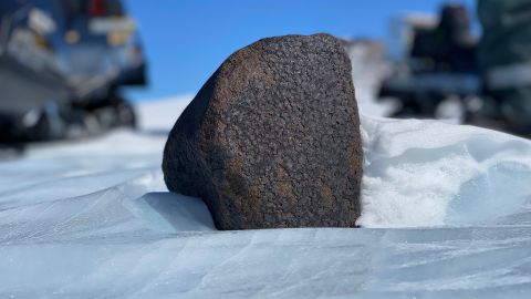 During an expedition to Antarctica that concluded January 16, researchers found five meteorites, including one of the largest specimens (pictured) recovered from the continent.