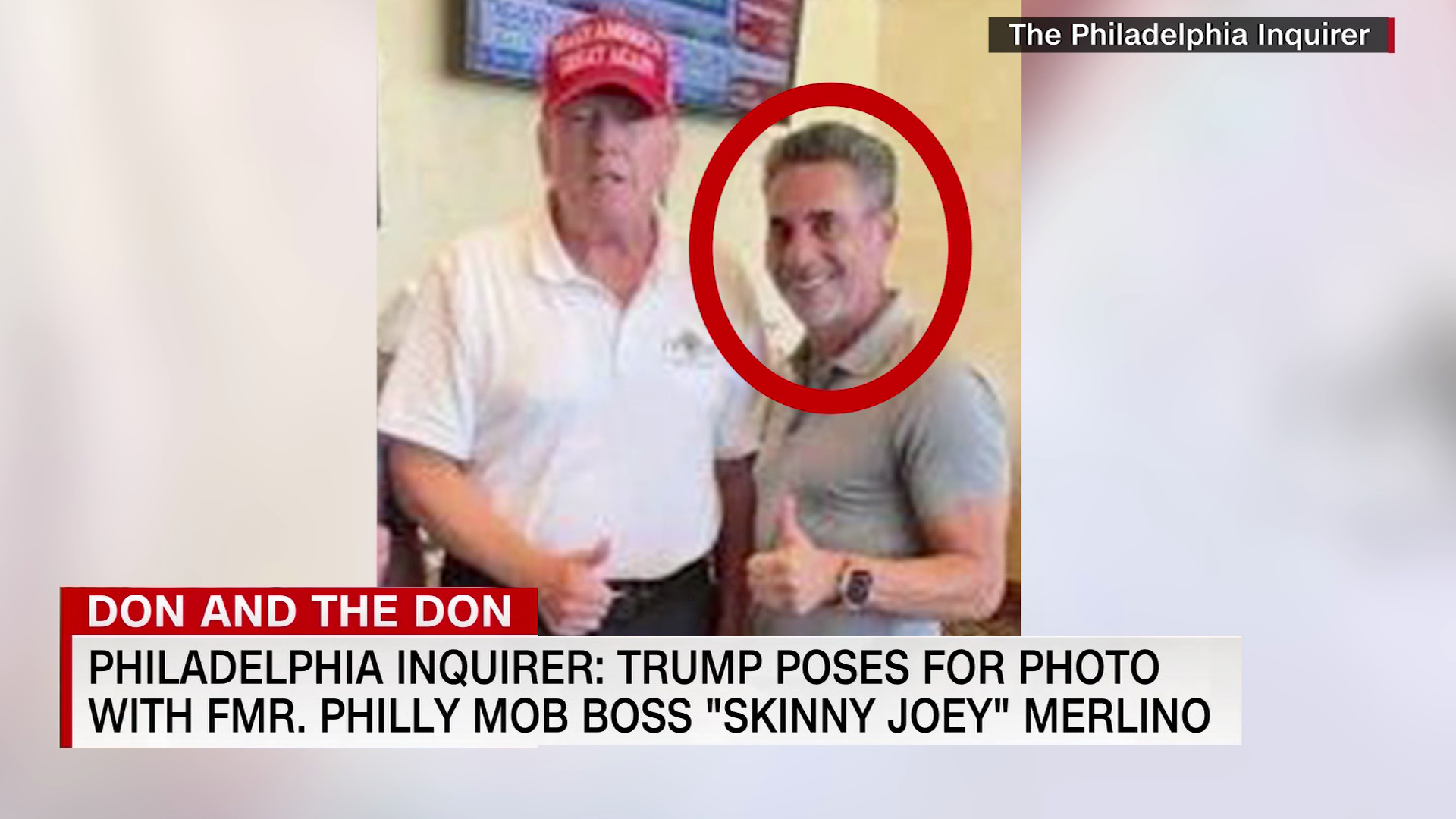 kutter klippe Anstændig Trump poses for a photo with former Philly mob boss "Skinny Joey" Merlino |  CNN