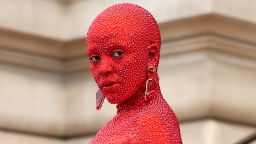 Doja Cat attends the Schiaparelli Haute Couture Spring Summer 2023 show as part of Paris Fashion Week on January 23, 2023.