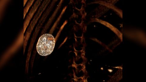 In de borstholte werd een gouden scarabee amulet gevonden.