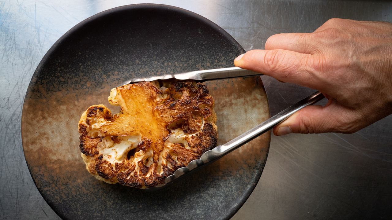 Pan-seared cauliflower is simple yet tasty.