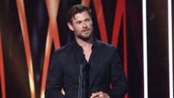 SYDNEY, AUSTRALIA - DECEMBER 07: Chris Hemsworth speaks as he accepts the AACTA Trailblazer Award during the 2022 AACTA Awards Presented By Foxtel Group at the Hordern on December 07, 2022 in Sydney, Australia. (Photo by Brendon Thorne/Getty Images for AFI)