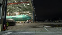 A Boeing 747 plane during an event at the company's facility in Everett, Washington, US, on Tuesday, Dec. 6, 2022. Boeing rolled out the final 747 jumbo jet late Tuesday, ending production of the aircraft after more than 50 years. 