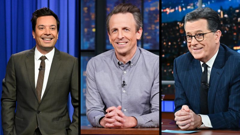 Late night hosts caught making the same joke over latest White House drama | CNN Business