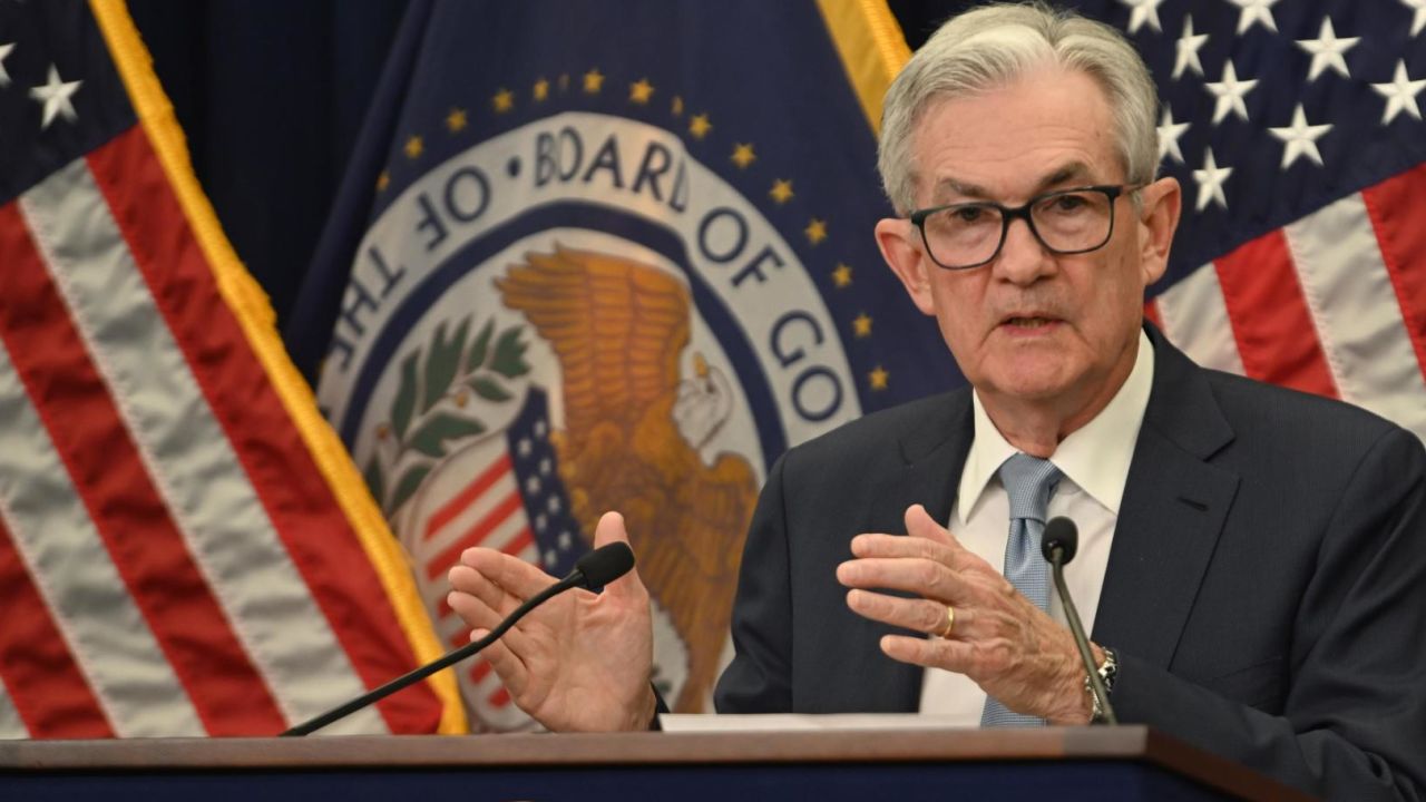 U.S. Federal Reserve Chairman Jerome Powell speaks during a news conference after a Federal Open Market Committee meeting on December 14, 2022, in Washington, DC. 