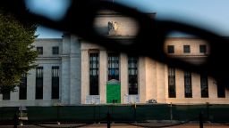 WASHINGTON, DC - SEPTEMBER 19: The Marriner S. Eccles Federal Reserve Board Building is seen on September 19, 2022 in Washington, DC. The Federal Open Market Committee (FOMC) is set to hold its two-day meeting on interest rates starting on September 20. (Photo by Kevin Dietsch/Getty Images)