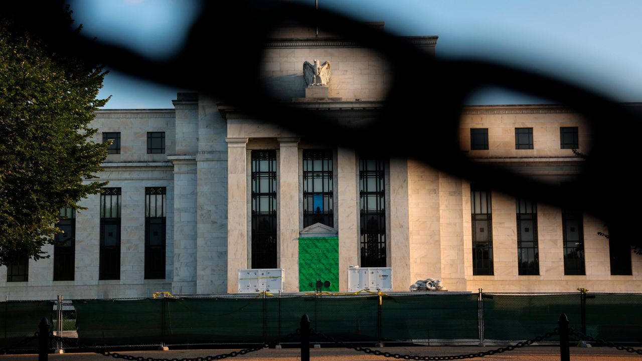 The Marriner S. Eccles Federal Reserve Board Building is seen on September 19, 2022, in Washington, DC. The Federal Open Market Committee (FOMC) is set to hold its next two-day meeting on interest rates starting on January 31. 