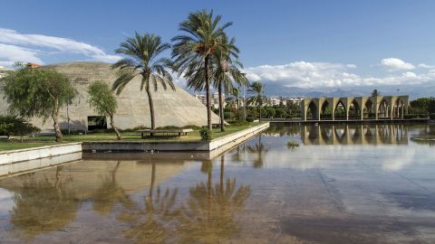 Rachid Karami International Fair in Tripoli, Lebanon, was designed by Brazilian architect Oscar Niemeyer. 