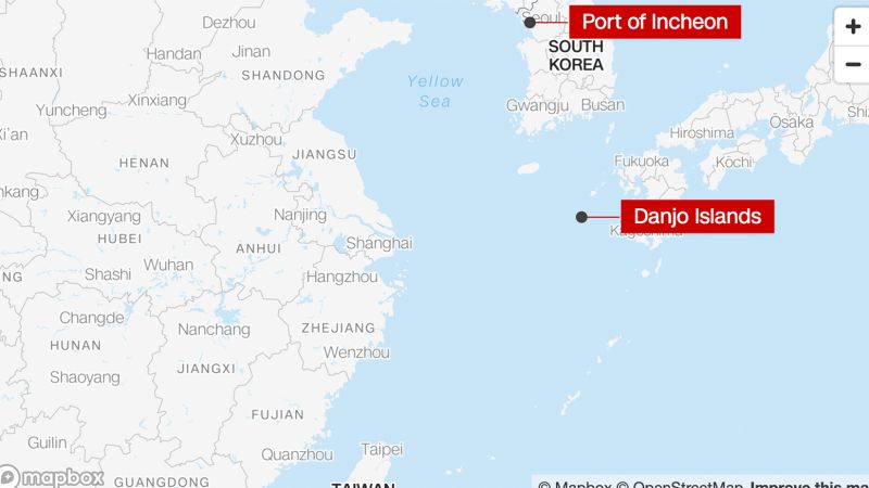 Cargo ship capsizes off Japan's coast with 22 aboard