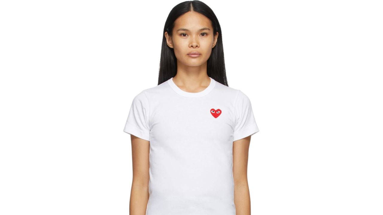 underscored Comme des Garçons Play Heart Patch T-Shirt
