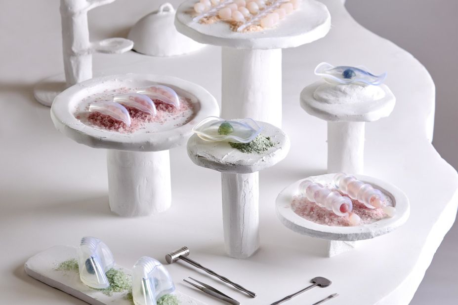 Microalgae have health benefits, but they aren't to everybody's taste. To make microalgae appeal to the masses, <a href="https://edition.cnn.com/style/article/microalgae-future-food-flavors-hnk-spc-intl/index.html" target="_blank">German designer Malu Lücking </a>developed a process for growing concentrated microalgae solution on edible agar jelly. The microalgae can be scraped off and eaten alone, or consumed with the jelly to function like a stock cube.