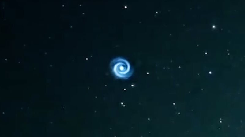 Japanese telescope captures mysterious blue spiral over Hawaii | CNN