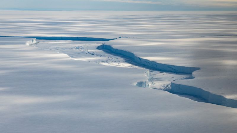 Video from Antarctica shows ice shelf the size of London breaking off | CNN