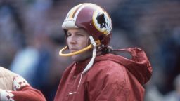 WASHINGTON, DC: Mark Moseley of the Washington Redskins circa 1982 at RFK Stadium in Washington, DC.  (Photo by Owen Shaw/Getty Images)