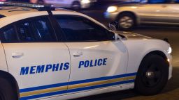 MEMPHIS, TENNESSEE - SEPTEMBER 7, 2022: Police investigate the scene of a related to a shooting at Poplar Ave. and Hawthorne St. on September 7, 2022 in Memphis, Tennessee. Memphis Police warned a series of shootings in different locations were linked to a man possibly livestreaming the crimes on Facebook.